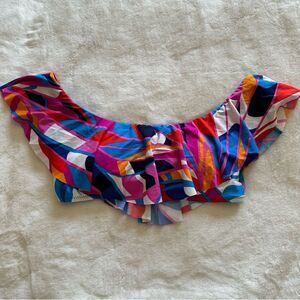 Trina Turk Rio Off the Shoulder Swim Top Size 8